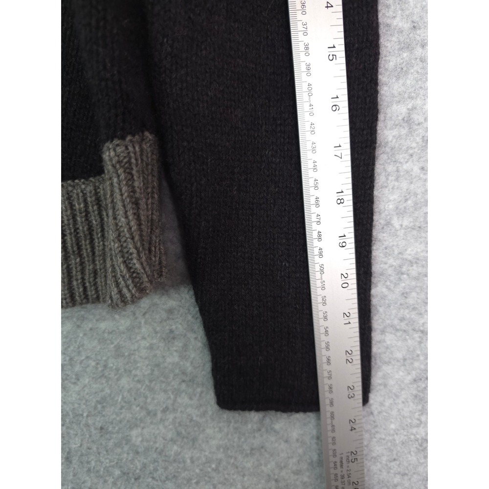 Eileen Fisher Cowl Neck Sweater Women Medium Soft Yak Wool Charcoal Taupe - Picture 7 of 7